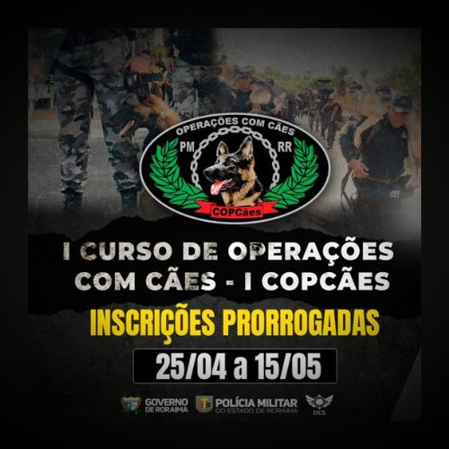 I CURSO DE OPERAÇÕES COM CÃES – COPCÃES